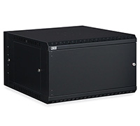 6U LINIER® Swing-Out Wall Mount Cabinet - Solid Door