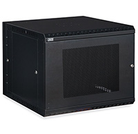 9U LINIER® Swing-Out Wall Mount Cabinet - Vented Door