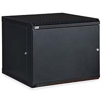 9U LINIER® Fixed Wall Mount Cabinet - Solid Door