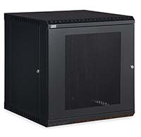 12U LINIER® Fixed Wall Mount Cabinet - Vented Door