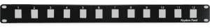 12 Port 1U Blank Keystone Patch Panel
