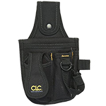 CLC Custom Leathercraft 1501 4-Pocket Poly Tool & Cell Phone Holder with Belt Clip