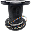 18 Strand Indoor/Outdoor Singlemode Custom Pre-Terminated Fiber Optic Cable Assembly with Corning® Glass - Made in the USA by QuickTreX®