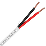 Premium 14/2 AWG Plenum Rated Indoor/Outdoor Power Control Cable - WHITE 1000FT - Spool - Stranded Copper Conductors, CMP, CL3P, FPLP, FT6 by Syston