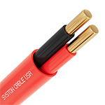 Premium 14/2 AWG Plenum Rated Indoor/Outdoor Fire Alarm Cable - RED 1000FT - EZ-Pull Box - Solid Copper Conductors, FPLP, CL3P, FT6 by Syston