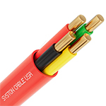 Premium 16/4 AWG Plenum Rated Indoor/Outdoor Fire Alarm Cable - RED 1000FT - EZ-Pull Box - Solid Copper Conductors, FPLP, CL3P, FT6 by Syston