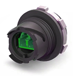 Senko Singlemode LC APC Duplex IP68 Bulkhead Adapter with Dust Cap