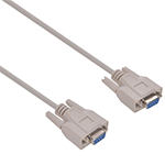 3Ft DB9 Female to Female Serial Cable Fully Shielded With Molded Connectors