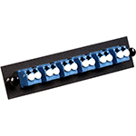 12 Fiber LC UPC Singlemode 9/125 LGX Fiber Optic Adapter Panel by Multilink®