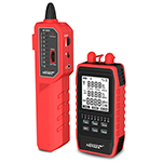4-In-One Fiber Optic and Ethernet Multi Tester with Optical Power Meter, Visual Fault Locator, RJ45 LAN Cable Tester, Tone and Probe for RJ45 Wire Tracing w/ LC Adapter