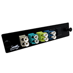 Custom Build Your Own 1 to 12 Fiber (Multimode or Singlemode / LC or SC) LGX Fiber Optic Adapter Panel by QuickTreX&reg;