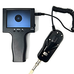 QuickTreX&reg; 250X Portable Fiber Optic Video Inspection Microscope with 3.5 Inch Handheld LCD Display Screen, and Carry Case for Inspecting 1.5mm and 2.5mm (LC, SC, ST, FC) Fiber Optic Connectors 