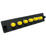 6 Fiber ST Universal LGX Fiber Optic Adapter Panel for Singlemode and Multimode Fiber by QuickTreX®