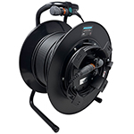 12 Fiber Broadcast Tactical Multimode OM3 50/125 Custom Deployable Fiber Optic Assembly with Ruggedized Neutrik OpticalCON MTP (Female/Female - Method A) Waterproof IP65 Rated Connectors - Made in the USA by QuickTreX®