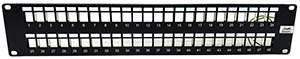 QuickTreX&reg; 48 Port 2U Shielded Blank Keystone Patch Panel