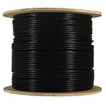 Cat 5e Shielded 350MHz Outdoor Solid Conductor 24AWG Ethernet Cable 1000 Ft Made in the USA by CCT