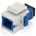 SC UPC Simplex Singlemode Fiber Optic Keystone Coupler by QuickTreX