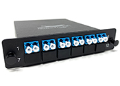 MTP® 12 Fiber (1 X 12 MTP Male) to 12 LC (6 Duplex Adapters) Singlemode Low Loss LGX Cassette with Genuine US Conec® Connector by QuickTreX®
