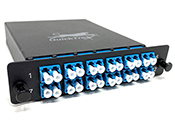 MTP® 24 Fiber (2 X 12 MTP Male) to 24 LC (12 Duplex Adapters) Singlemode Low Loss LGX Cassette with Genuine US Conec® Connectors by QuickTreX®