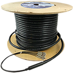 4 Strand Corning ALTOS Outdoor (OSP) Armored Direct Burial Rated Multimode 10-GIG OM3 50/125 Custom Pre-Terminated Fiber Optic Cable Assembly with Corning® Glass - Made in the USA by QuickTreX®