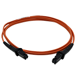 MTRJ to MTRJ Plenum Rated Multimode OM1 62.5/125 Premium Custom Duplex Fiber Optic Patch Cable with Corning® Glass - Made in the USA by QuickTreX®