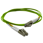 LC to LC Plenum Rated Multimode 10/40/100/400 GIG OM5 50/125 Premium Custom Duplex Fiber Optic Patch Cable with Corning® Glass - Made in the USA by QuickTreX®