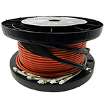 6 Strand Indoor Plenum Rated Ultra Thin Micro Armored Multimode OM1 62.5/125 Custom Pre-Terminated Fiber Optic Cable Assembly with - Made in the USA by QuickTreX®