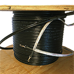 2 Strand Outdoor (OSP) Aerial with Messenger Multimode 10-GIG OM3 50/125 Custom Pre-Terminated Fiber Optic Cable Assembly - Made in the USA by QuickTreX®
