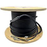 24 Strand Corning ALTOS Outdoor (OSP) Loose Tube Multimode OM1 62.5/125 Custom Pre-Terminated Fiber Optic Cable Assembly with Corning® Glass - Made in the USA by QuickTreX®