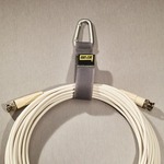 One Inch Wide by 6 CableCarrier with Silver Triangle Carabiner - 10 Pack