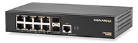 8 Port Gigabit Managed Network Switch with 2 Gigabit SFP Ports - 300 Series by Signamax