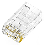 Cat 6 UTP Feed Through RJ45 Modular Plugs - Bag of 100