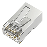 Cat 6A Shielded STP Feed Through RJ45 Modular Plugs - Bag of 100
