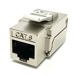 QuickTreX&reg; Premium Cat 6 Shielded Keystone Jack - 90 Degree Punch Down - TAA Compliant - RoHS Compliant and UL Listed