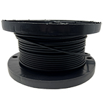 2 Strand Indoor/Outdoor Plenum Rated Ultra Thin Micro Armored Singlemode Fiber Optic Cable by the Foot with Corning® Glass