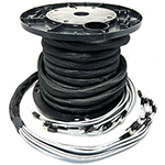 4 Cable Cat 6A 10G Shielded Premium Custom Pre-Connectorized Ethernet Cable Bundle - Made in the USA by QuickTreX