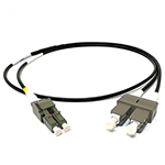 Custom Armored Indoor/Outdoor Plenum Rated Multimode OM1 62.5/125 Premium Duplex Fiber Optic Patch Cable - Made in the USA by QuickTreX®
