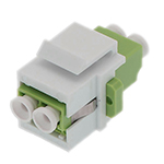 LC Duplex Multimode OM5 Fiber Optic Keystone Coupler by QuickTreX