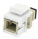 SC Simplex Multimode OM1 62.5/125 Fiber Optic Keystone Coupler - by QuickTreX