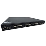 QuickTreX&reg; 24 Port - 10/25/40 Gigabit High Performance Managed Layer 3 Network Switch w/ 20 x 10Gb SFP+ Ports, 4 x 25Gb SFP28 Ports,  2 x 40Gb QSFP+ Ports, 1 x Console Port, and 1 x OOB Port - Supports Stacking, Broadcom Chip, RoHS Compliant