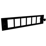 QuickTreX&reg; 6 Port LGX Empty Keystone Adapter Panel