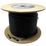 72 Fiber MTP APC (3 x 24) Corning ALTOS® Outdoor Loose Tube (OSP) Singlemode Custom Fiber Optic MTP Trunk Cable Assembly - Made in USA by QuickTreX® with Genuine US Conec® Connectors and Corning® Glass