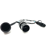 2 Fiber Multimode OM3 50/125 Custom Tactical Fiber Optic Patch Cable with Neutrik OpticalCON Duo Lite Waterproof IP65 Rated Connectors - Made in the USA by QuickTreX®