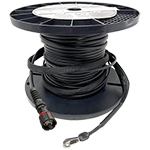12 Fiber MTP/MPO IP68 Rated Corning Flat Drop Self Supporting Outdoor (OSP) Gel-Filled Singlemode Preconnectorized Fiber Optic Harness Assembly with Weatherproof Senko Connectors - Made in USA by QuickTreX®