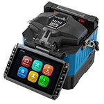 TiniFiber Mini 12R+ Ribbon Fiber Optic Fusion Splicer Kit with Case, Thermal Stripper, Two Battery Packs, and Precision Cleaver - MPO SOC Compatible