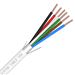 Premium 18/6 AWG Shielded Plenum Rated Indoor/Outdoor Security Camera, Control, Sound, and Alarm Cable - WHITE 1000FT - Reel in Box -Stranded Copper Conductors, CMP, CL3P, FPLP, FT6 by Syston