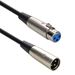 100 FT XLR 3 Pin Male to Female Balanced Audio Microphone Cable with Metal Nickel Plated Shell
