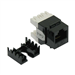 QuickTreX Premium Cat 6 Keystone Jack Back View Capped