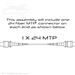 QuickTreX MTP Trunk Assembly 1 x 24 MTP Configuration