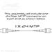 QuickTreX MTP Trunk Assembly 1 x 24 MTP Configuration